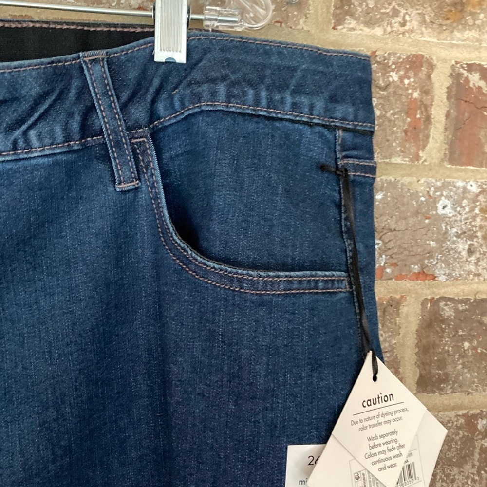 Ava & Viv Skinny Jeans 26 Mid Rise Skinny Dark Wash NWT - Picture 8 of 15